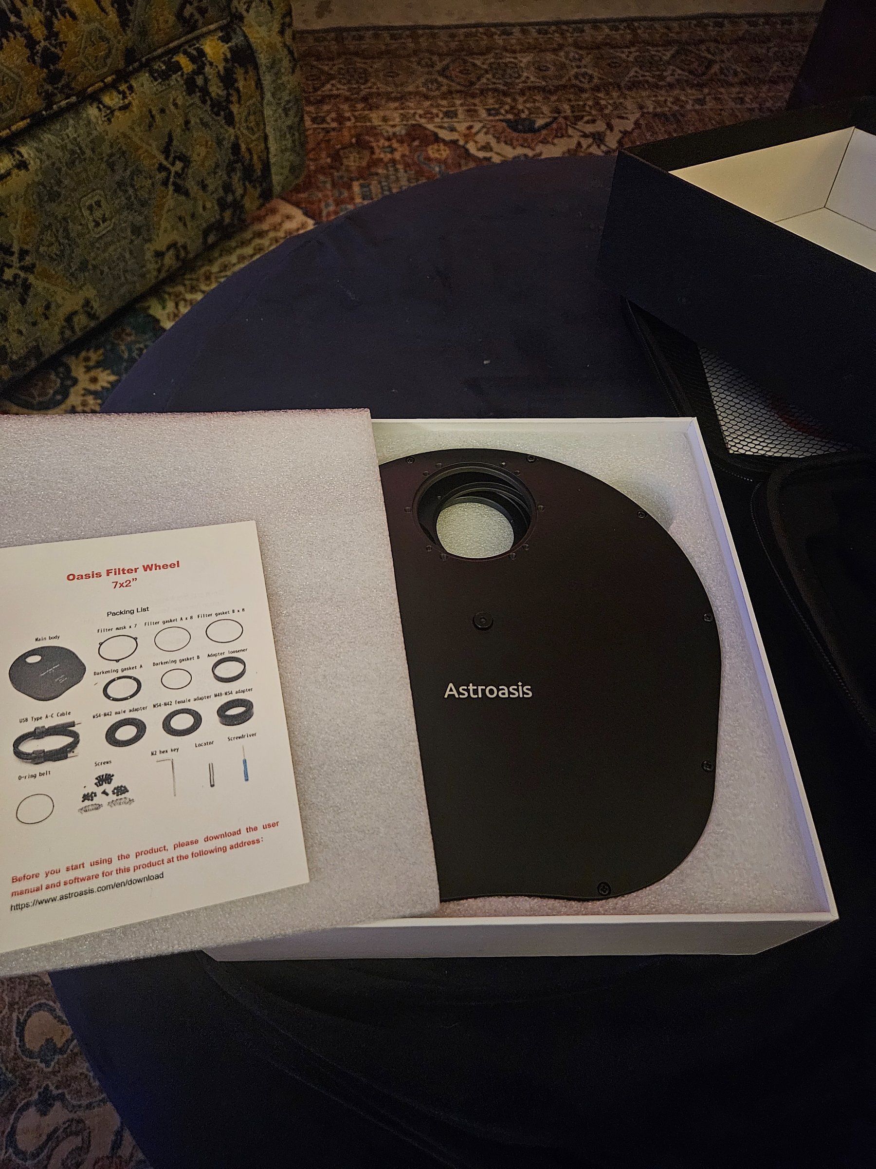 Astroasis 7x2" Filter Wheel NEW